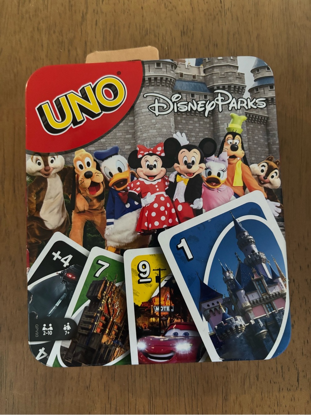 Disney Parks Exclusive UNO Card Game Mickey Minnie Tin Never Used